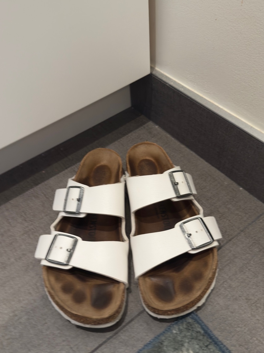 White Birkenstock Sandals